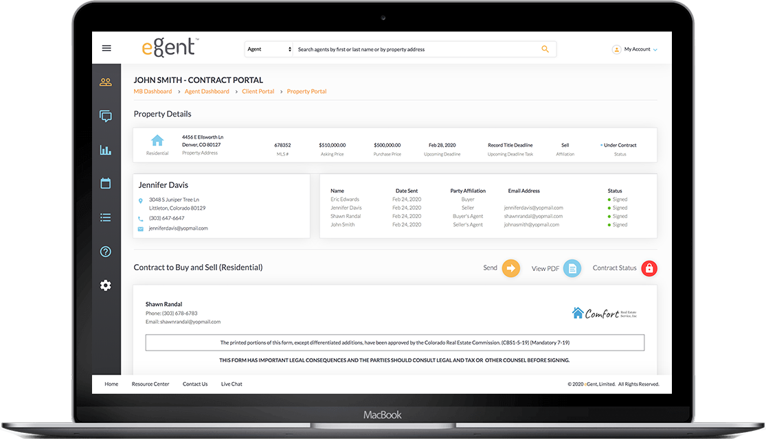 Contract Portal Desktop